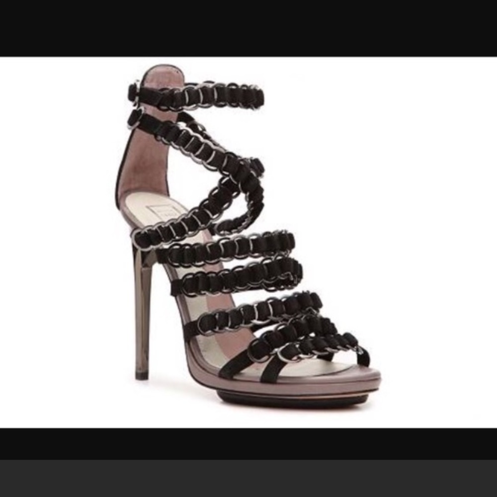 Herve Leger Chain Sandals